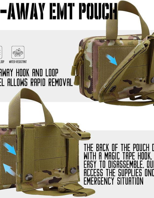 Load image into Gallery viewer, Upgrade Molle Rip Away Ifak Pouch, Tactical Small Belt First Aid Pouch Medical Utility EMT Pouch Only