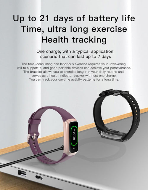 Load image into Gallery viewer, Fitness Trackers for Women Men, Oled Screen Heart Rate Sleep Monitor Step Tracker 25 Sports Modes IP68 Waterproof Smartwatch Activity Tracker, Smart Bracelet Fitness Tracker Watch with Blood Pressure