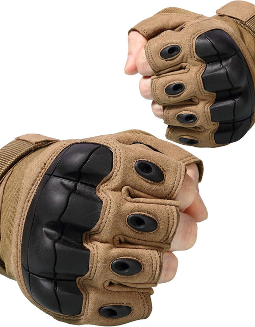 Load image into Gallery viewer, Tactical Fingerless Gloves for Motorbike Motorcycle Cycling Climbing Hiking Hunting Gloves
