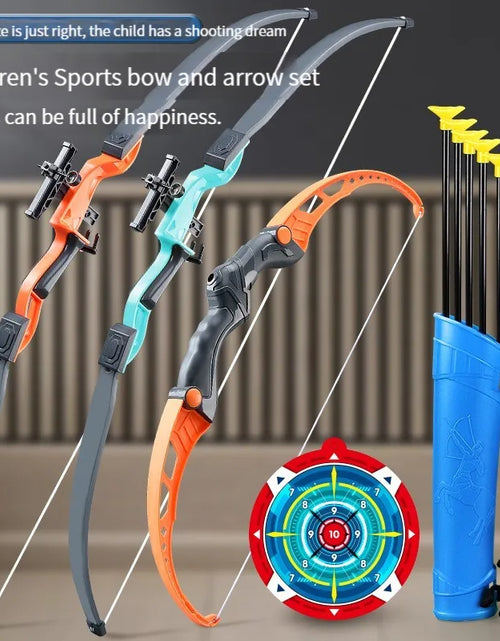 Load image into Gallery viewer, 52Cm Bow and Arrow Toy Set for Children Archery Practice Recurve Outdoor Sorts Shooting Toy with Target Boys Kids Gifts
