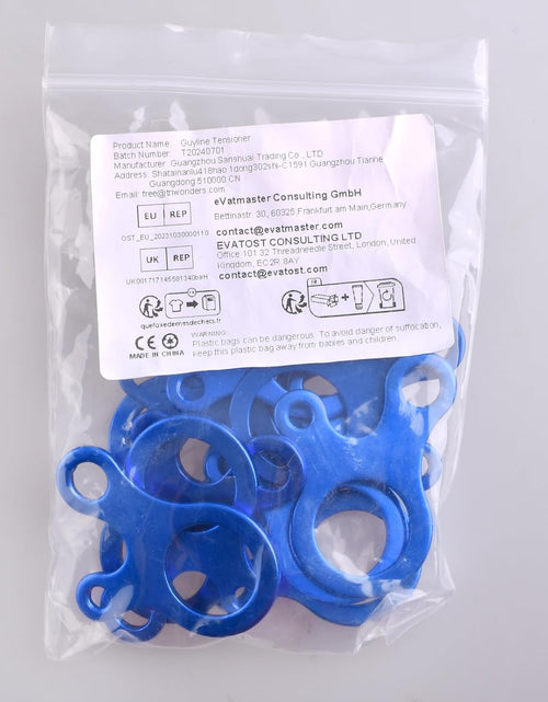 Load image into Gallery viewer, Guyline Cord Adjuster Rope Tensioner Tent Guy Line Paracord Tightener Loop Alien Aluminum Alloy for Camping Hiking