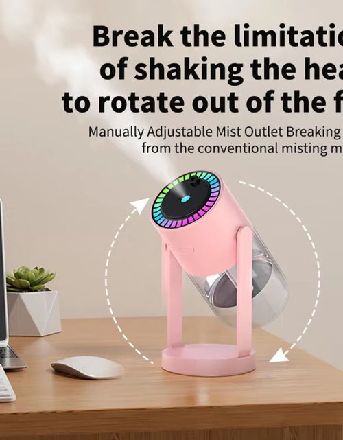 Load image into Gallery viewer, MistGlow 280ML Air Humidifier – Desktop Humidifier with Projector, Adjustable Light & Auto Off for Home & Office