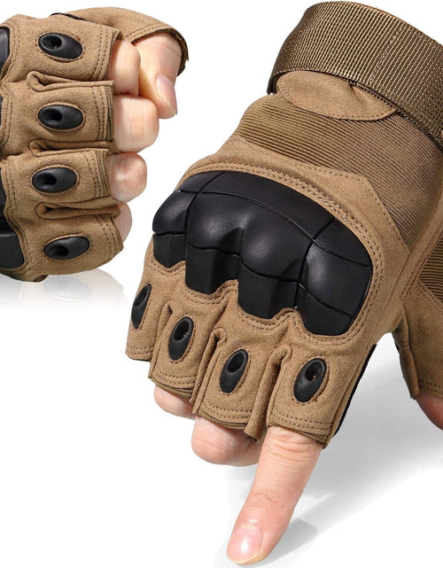 Load image into Gallery viewer, Tactical Fingerless Gloves for Motorbike Motorcycle Cycling Climbing Hiking Hunting Gloves