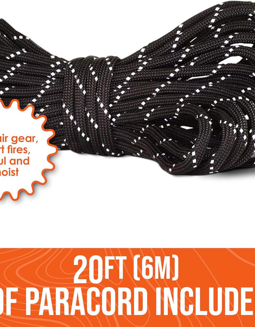 Load image into Gallery viewer, Survival Life Tent • 2 Person Mylar Emergency Shelter Tube Tent + Paracord • All-Weather Protection for Camping, Hiking, & Survival Kits • Includes Emergency Whistle