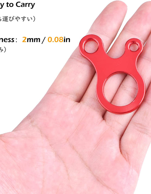 Load image into Gallery viewer, Guyline Cord Adjuster Rope Tensioner Tent Guy Line Paracord Tightener Loop Alien Aluminum Alloy for Camping Hiking