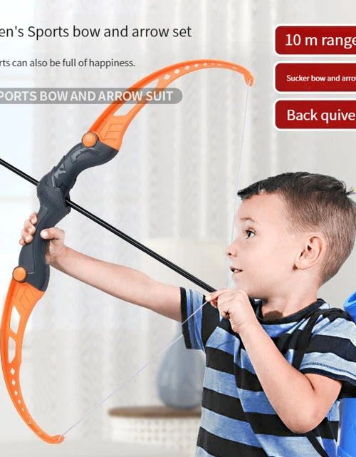 Load image into Gallery viewer, 52Cm Bow and Arrow Toy Set for Children Archery Practice Recurve Outdoor Sorts Shooting Toy with Target Boys Kids Gifts