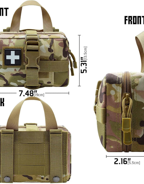 Load image into Gallery viewer, Upgrade Molle Rip Away Ifak Pouch, Tactical Small Belt First Aid Pouch Medical Utility EMT Pouch Only
