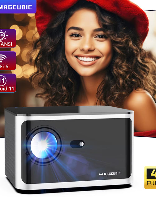 Load image into Gallery viewer, 580ANSI Projector Android 11 4K 1080P Wifi6 Voice Control Allwinner H713 Electronic Focus BT 5.0 Home Cinema HY350 Pro
