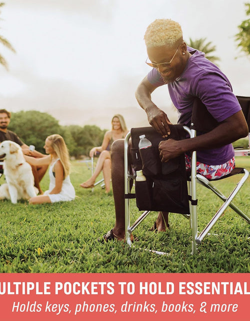 Load image into Gallery viewer, Sports Chair with Side Table, Camping Chair, Beach Chair, Camp Chair for Adults (Red)
