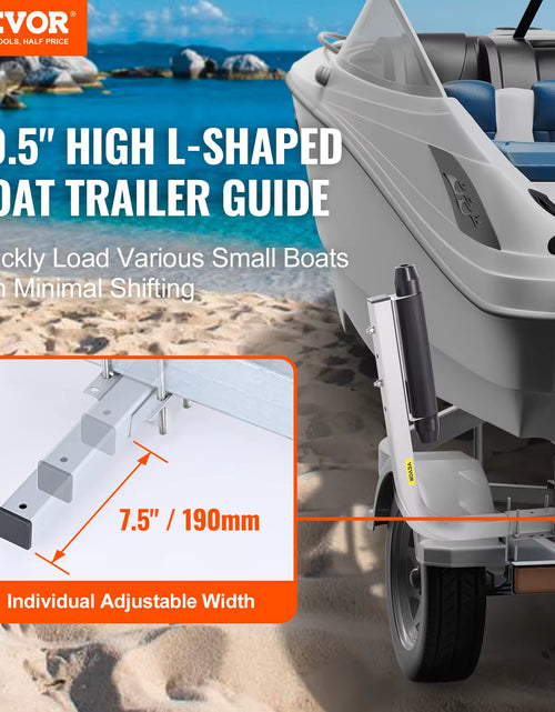 Load image into Gallery viewer, Succebuy Boat Trailer Guide Adjustable Guide Poles 2Pcsrustproof Galvanized Steel Trailer Guide for Skiboat or Sailboat Trailer
