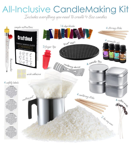 Complete Soy Wax Candle Making Kit for Adults and Kids with 2LB Candle Wax for Candle Making Supplies