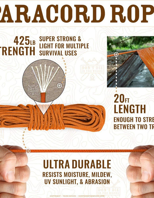 Load image into Gallery viewer, World&#39;S Toughest Ultralight Survival Tent • 2 Person Mylar Emergency Shelter Tube Tent + Paracord • Year-Round All Weather Protection for Hiking, Camping, &amp; Outdoor Survival Kits
