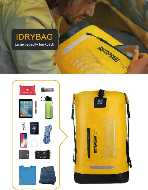 Load image into Gallery viewer, Waterproof Backpack for Men 20L/30L/40L, Floating Dry Bag Kayak, Dry Backpack Hiking
