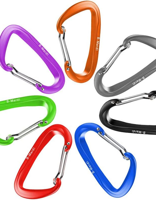 Load image into Gallery viewer, Carabiner Clips Heavy Duty 12Kn (2697 Lbs)-Lightweight Locking Carabiners for Camping, Hiking, Hammock, Dog Leash Harness, Outdoor and Gym Etc, Keychains&amp; Utility
