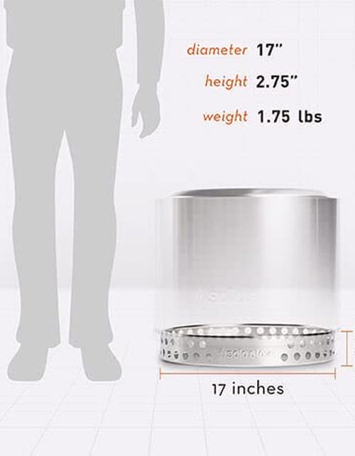 Load image into Gallery viewer, Bonfire Stand - Durable 304 Stainless Steel, Heat-Resistant, Portable Elevated Fire Pit Accessory for Safe Use on Decks and Camping - Ideal for Smokeless Fire Pits and Outdoor Fireplaces
