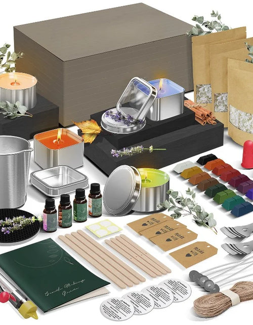 Load image into Gallery viewer, Complete Soy Wax Candle Making Kit for Adults and Kids with 2LB Candle Wax for Candle Making Supplies

