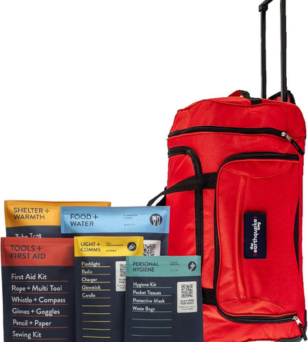 Complete Earthquake Bag - 3 Day Emergency Kit for Earthquakes, Hurricanes, Wildfires, Floods + Other Disasters