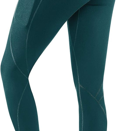 High Waist Yoga Pants - Yoga Pants with Pockets Tummy Control, 4 Ways Stretch Workout Running Yoga Leggings