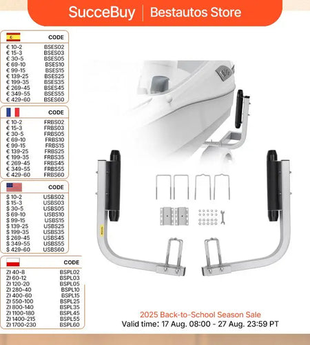 Succebuy Boat Trailer Guide Adjustable Guide Poles 2Pcsrustproof Galvanized Steel Trailer Guide for Skiboat or Sailboat Trailer