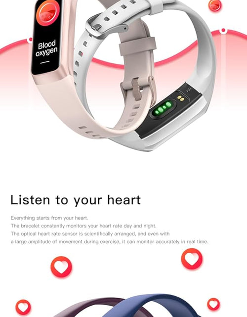 Load image into Gallery viewer, Fitness Trackers for Women Men, Oled Screen Heart Rate Sleep Monitor Step Tracker 25 Sports Modes IP68 Waterproof Smartwatch Activity Tracker, Smart Bracelet Fitness Tracker Watch with Blood Pressure
