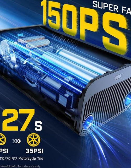 Load image into Gallery viewer, Portable Tire Inflator: Smart ON/OFF Hose Design
