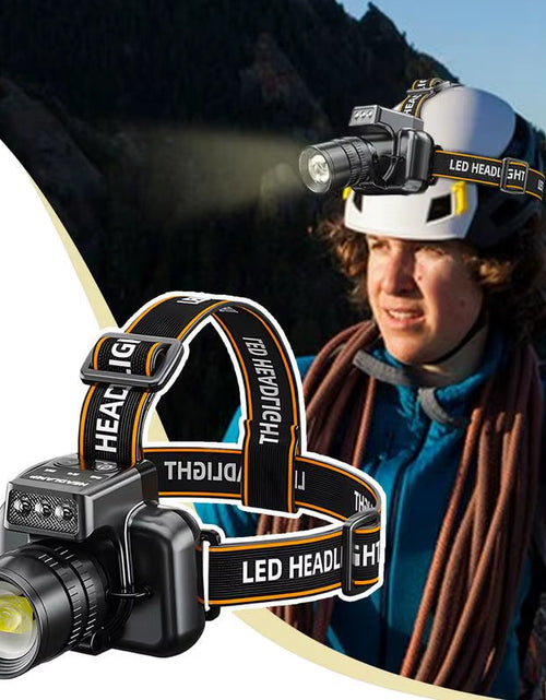 Load image into Gallery viewer, BeamLite™ Rechargeable LED Headlamp – High-Power Forehead Torch for Outdoor Adventures
