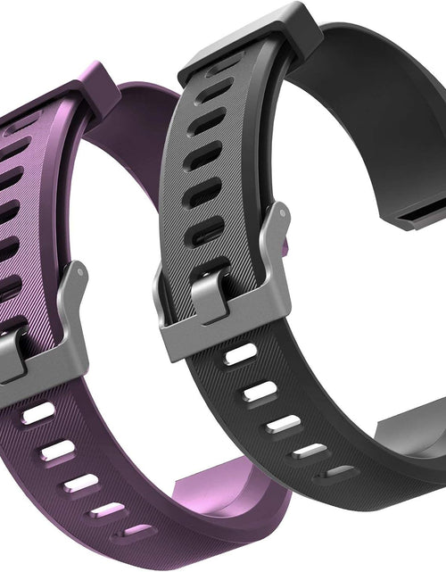 Load image into Gallery viewer, Id115Plus Hr Very Fit Pro Bands Replacement Strap for Veryfitpro Id115Plus HR Letscom Fitness Tracker Bands, Lintelek Fitness Tracker Bands, Letsfit Replacement Bands Purple and Black
