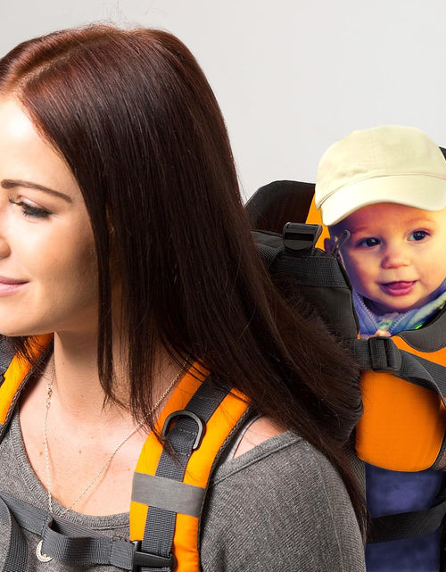 Load image into Gallery viewer, Hiking Baby Carrier Backpack - Comfortable Toddler/Baby Backpack Carrier System with Diaper Change Pad, Insulated Pocket + Rain and Sun Hood to Protect Your Child

