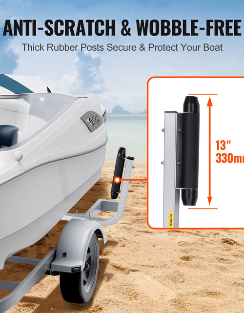 Load image into Gallery viewer, Succebuy Boat Trailer Guide Adjustable Guide Poles 2Pcsrustproof Galvanized Steel Trailer Guide for Skiboat or Sailboat Trailer
