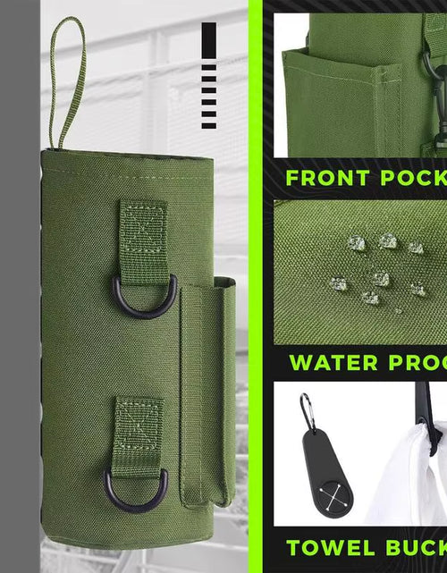 Load image into Gallery viewer, Magnetic Gym Water Bottle Bag Non Slip Magnetic Gym Sling Bag Portable Magnetic Water Bottle Carrier Holder for Gym Accessories
