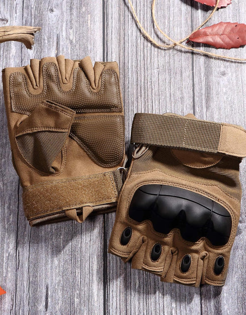Load image into Gallery viewer, Tactical Fingerless Gloves for Motorbike Motorcycle Cycling Climbing Hiking Hunting Gloves
