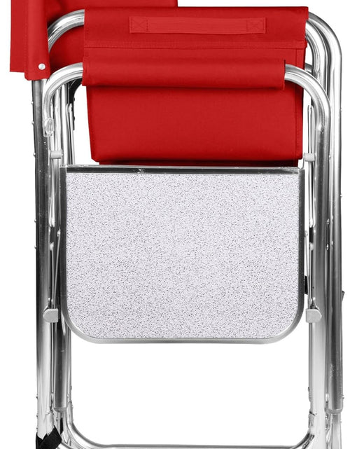 Load image into Gallery viewer, Sports Chair with Side Table, Camping Chair, Beach Chair, Camp Chair for Adults (Red)

