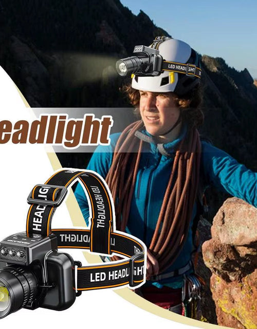 Load image into Gallery viewer, BeamLite™ Rechargeable LED Headlamp – High-Power Forehead Torch for Outdoor Adventures
