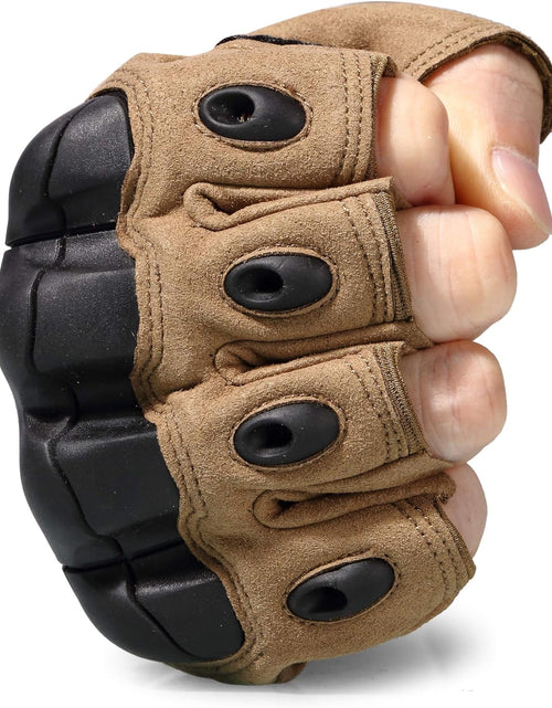 Load image into Gallery viewer, Tactical Fingerless Gloves for Motorbike Motorcycle Cycling Climbing Hiking Hunting Gloves

