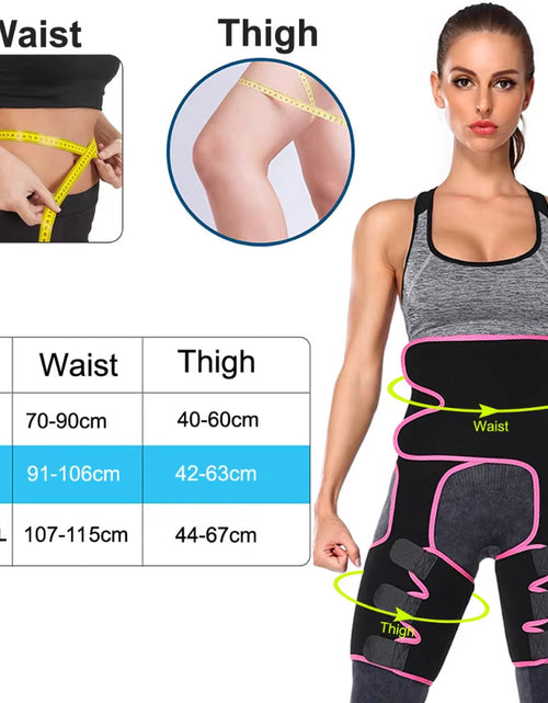 Load image into Gallery viewer, Body 3-In-1 Waist and Thigh Trimmer for Women Weight Loss Butt Lifter Waist Trainer Slimming Support Belt Hip Raise Shapewear
