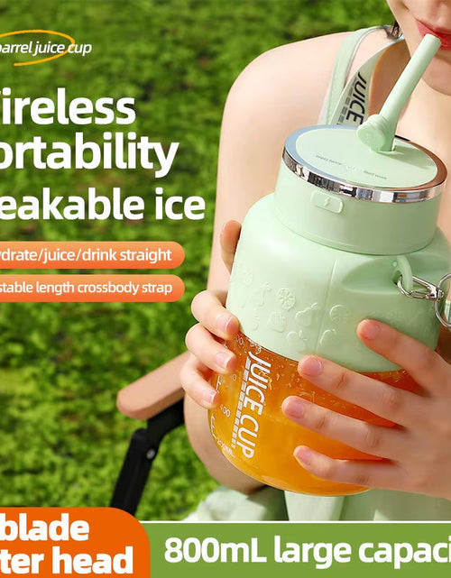 Load image into Gallery viewer, PowerJuice 800ml Electric Sports Cup – USB Rechargeable Juicer for Smoothies, Shakes, &amp; More
