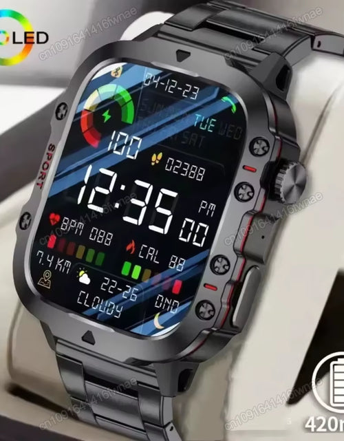 Load image into Gallery viewer, Original Men Smartwatch Flashlight Bluetooth Call Fitness Clock IP68 Waterproof Sports Men for Xiaomi Android Smart Watch 2024
