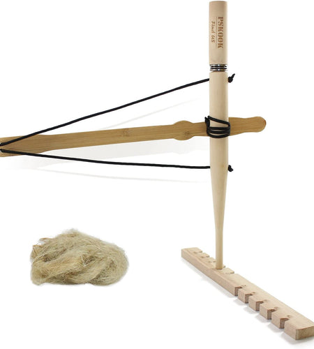 Bow Drill Kit Fire Starter, Primitive Wood, Survival Practice Friction Fire Tool for Scout Outdoor Activity Teaching, Outward Bound Training, Wildness Survival Beginner