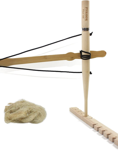 Load image into Gallery viewer, Bow Drill Kit Fire Starter, Primitive Wood, Survival Practice Friction Fire Tool for Scout Outdoor Activity Teaching, Outward Bound Training, Wildness Survival Beginner
