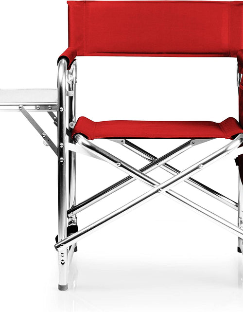 Load image into Gallery viewer, Sports Chair with Side Table, Camping Chair, Beach Chair, Camp Chair for Adults (Red)
