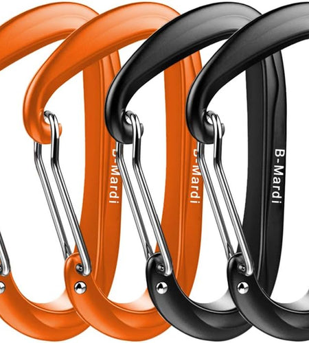 Carabiner Clips Heavy Duty 12Kn (2697 Lbs)-Lightweight Locking Carabiners for Camping, Hiking, Hammock, Dog Leash Harness, Outdoor and Gym Etc, Keychains& Utility