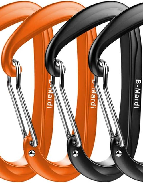 Load image into Gallery viewer, Carabiner Clips Heavy Duty 12Kn (2697 Lbs)-Lightweight Locking Carabiners for Camping, Hiking, Hammock, Dog Leash Harness, Outdoor and Gym Etc, Keychains&amp; Utility
