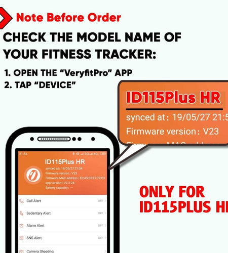 Veryfitpro Id115Plus HR Replacement Bands for Veryfit Pro Id115Plus HR Fitness Tracker Smart Watch