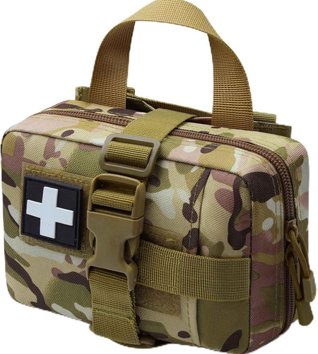 Upgrade Molle Rip Away Ifak Pouch, Tactical Small Belt First Aid Pouch Medical Utility EMT Pouch Only