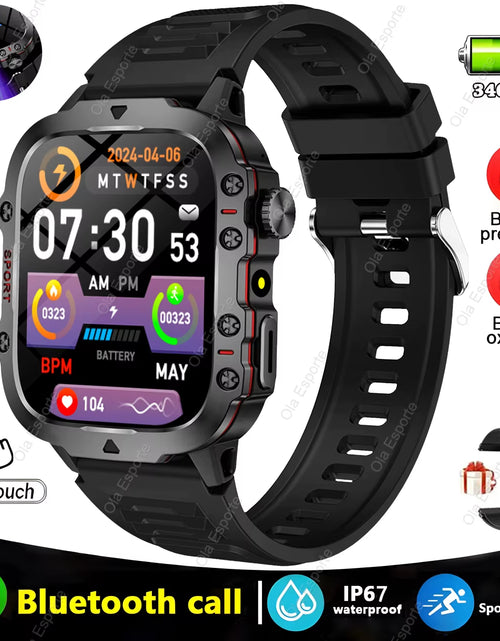 Load image into Gallery viewer, Original Men Smartwatch Flashlight Bluetooth Call Fitness Clock IP68 Waterproof Sports Men for Xiaomi Android Smart Watch 2024
