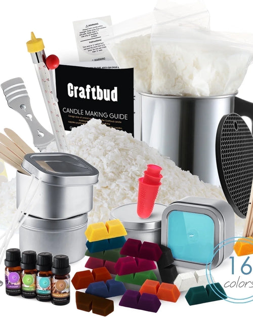 Load image into Gallery viewer, Complete Soy Wax Candle Making Kit for Adults and Kids with 2LB Candle Wax for Candle Making Supplies
