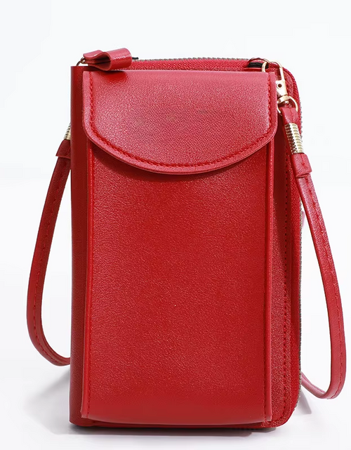 Load image into Gallery viewer, Elegance On-the-Go – Luxe PU Leather Crossbody Shoulder Bag with Phone &amp; Card Organizer
