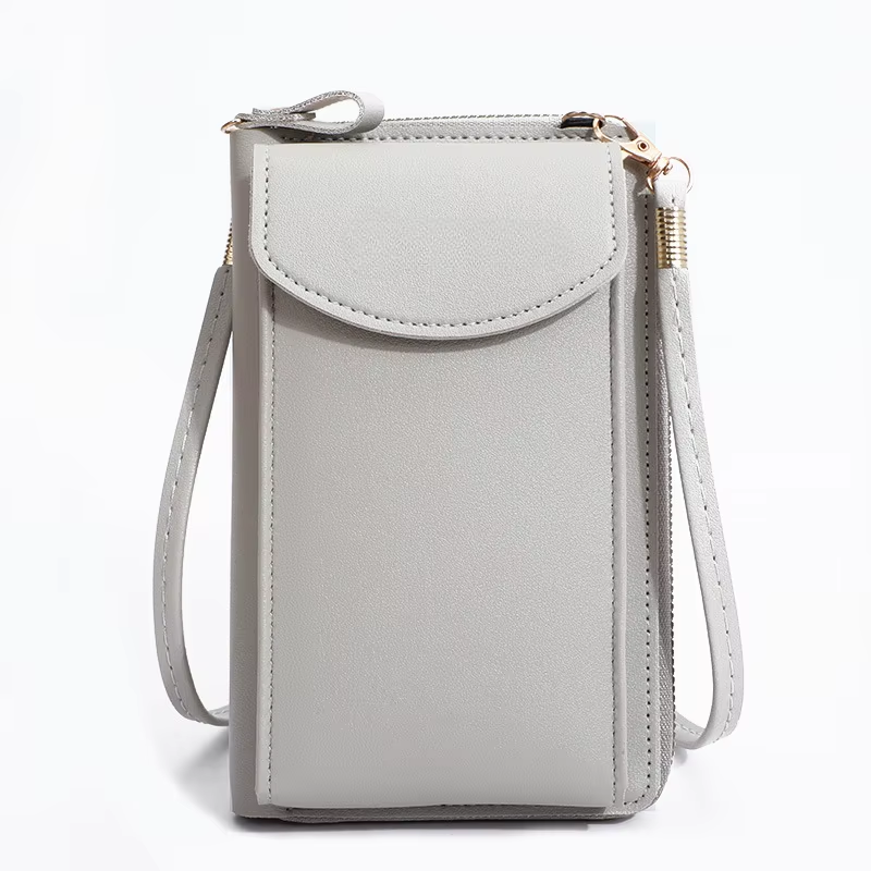 Elegance On-the-Go – Luxe PU Leather Crossbody Shoulder Bag with Phone & Card Organizer