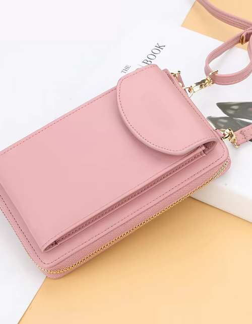 Load image into Gallery viewer, Elegance On-the-Go – Luxe PU Leather Crossbody Shoulder Bag with Phone &amp; Card Organizer
